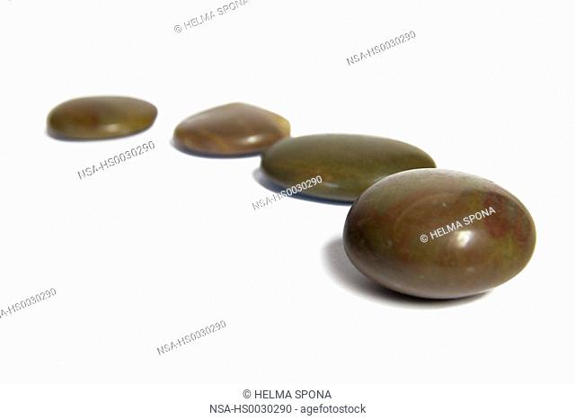 Pebbles in row