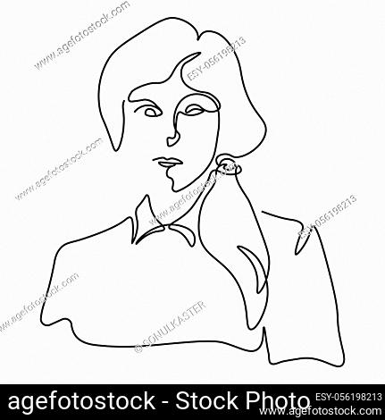Doctor examining back of female patient with stethoscope vector  illustration outline sketch hand drawn with black lines isolated on white  background, Art Print | Barewalls Posters & Prints | bwc53288458
