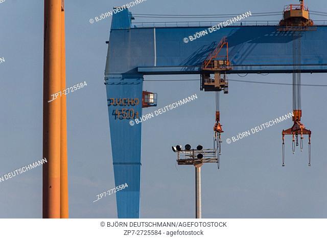 A shipyard crane in Kiel