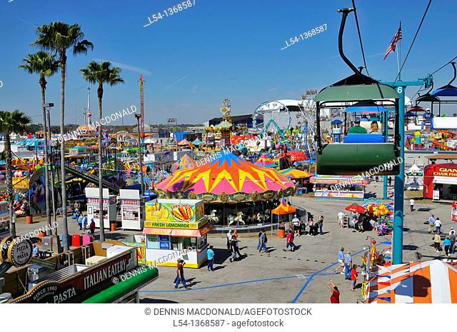 Florida State Fair Tampa Florida Midway at Carnival