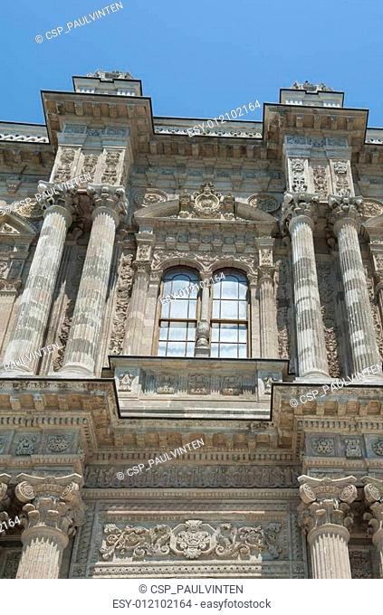 Ottoman architecture of Dolmabahce Palace Istanbul