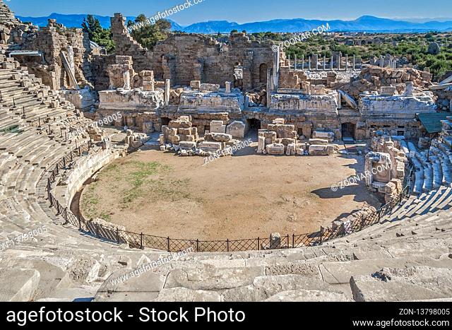 Amphitheatre, Side, Turkey