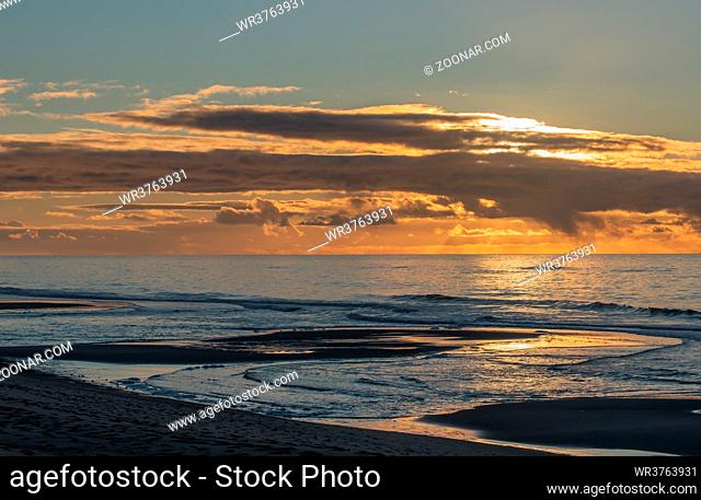 Abendsonne am Strand bei Rantum auf der Insel Sylt