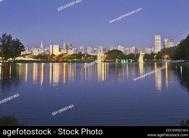 Sao Paulo, Ibirapuera Park at Sunset, Brazil, South America