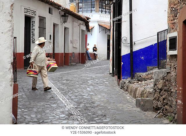 Taxco, colonial town well known for its silver markets, Guerrero State, Mexico, North America