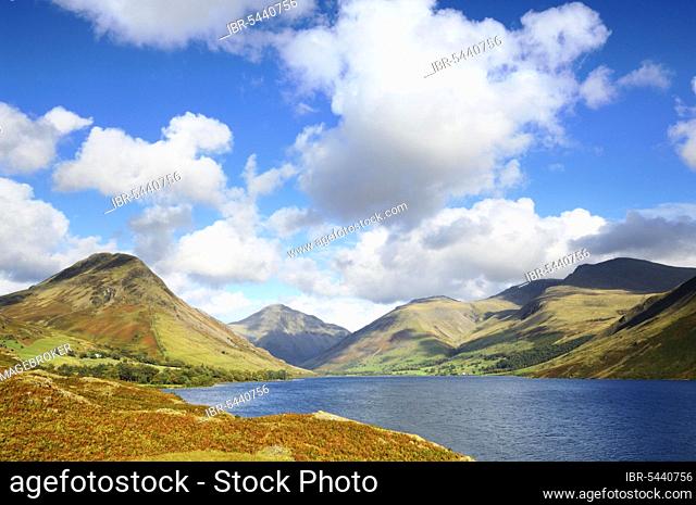 Wastwater in Autumn in The Lake District National Park Cumbria England, United Kingdom, Europe