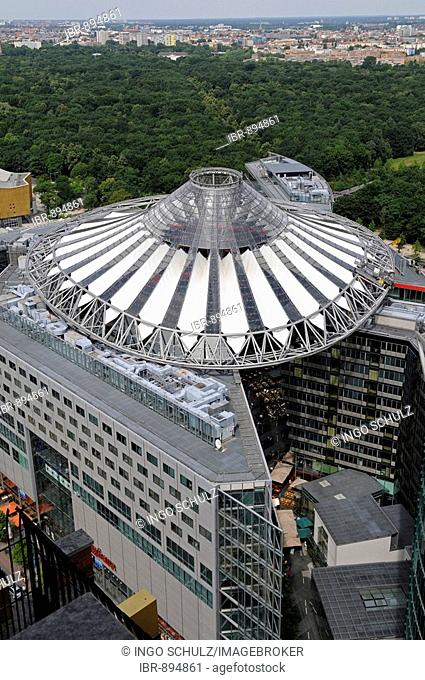 View of the Sony Center on Potsdamer Platz Square, Berlin, Germany, Europe
