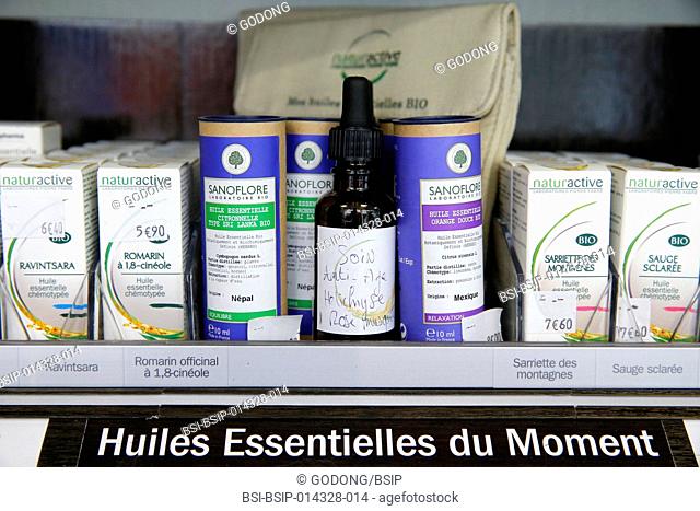 pharmacy. essential oils