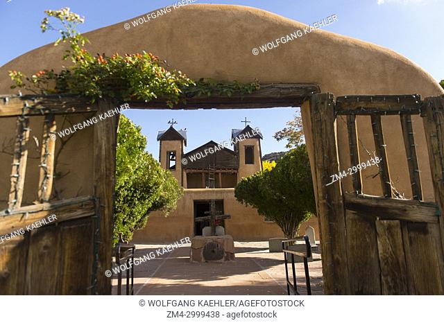 El Santuario de Chimayo was built in 1813 in the small community of El Potrero just outside of Chimayo, New Mexico, USA