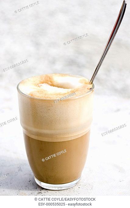 A glass of Caffe Latte