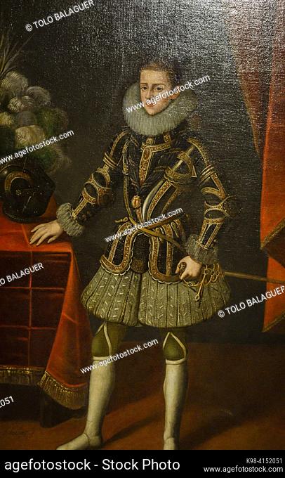 young knight of Santiago, 1622, Andres Lopez Polanco, spanish school, Nins, portraits of children s. XVI-XIX, Sa Bassa Blanca Museum (msbb)