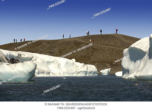 Icebergs, Jokulsarlon, Breidamerkurjokull Glacier, Iceland
