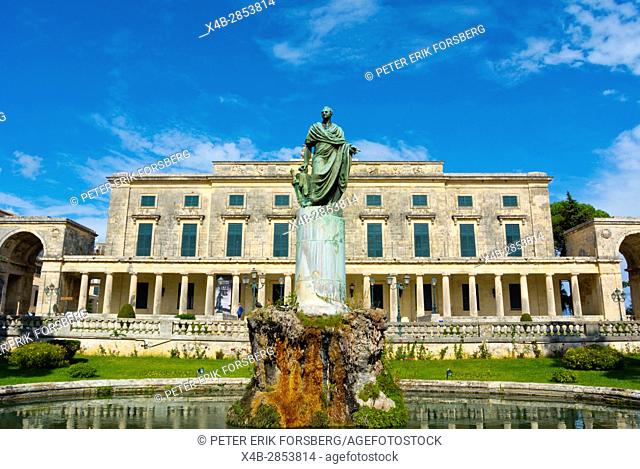Statue of Frederick Adam, Palaia Anaktora, Old Palace, Palace of St Michael and St George, Corfu town, Greece