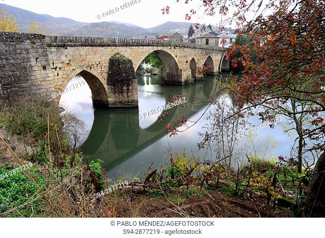 Medieval bridge of Petin, Orense, Spain