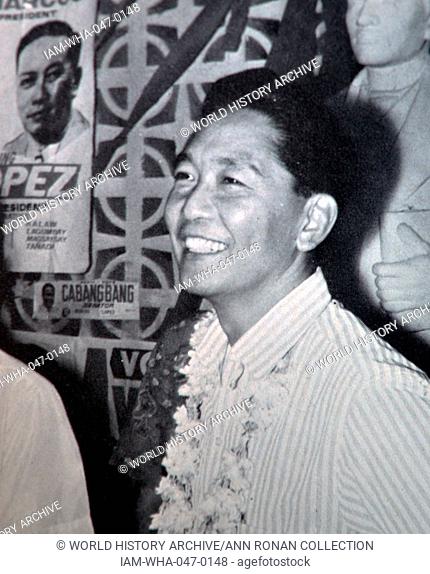 Ferdinand Marcos, (September 11, 1917 – September 28, 1989) President of the Philippines from 1965 to 1986
