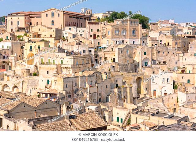 Architecture of the Sassi of Matera, Basilicata, Italy