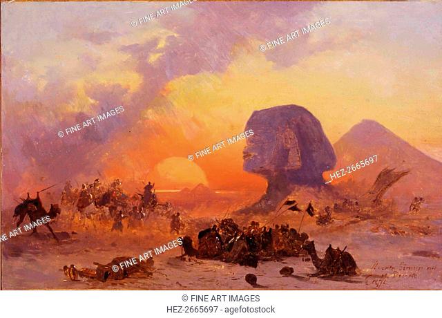 Simoom, a wind in the Desert of Egypt, ca 1844