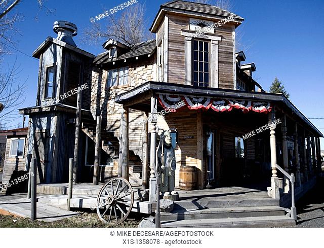 Old West style building in a 19th Century American West theme