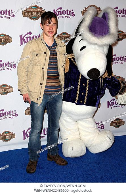 Knott's Berry Farm Celebrates The launch Of Their New Ride Voyage To The Iron Reef Featuring: Nolan Gould Where: Buena Park, California