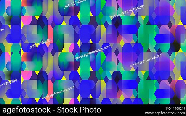 Geometric full frame abstract pattern