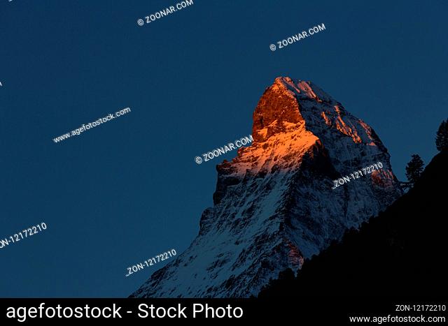 The Alpine region of Switzerland, Matterhorn
