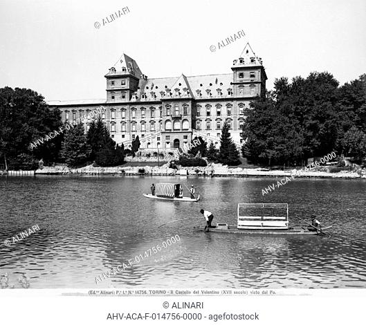 View of the castle of Valentino at Turin (1630-1660, XIX century), shot 1915-1920 ca. by Alinari, Fratelli