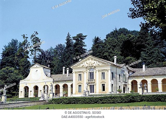 Villa Barbaro (1554-1560), architect Andrea Palladio (1508-1580) (UNESCO World Heritage List, 1996), Maser, Veneto, Italy