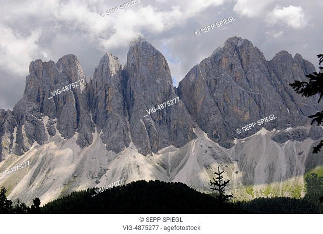 South Tyrol, St. Peter, 06/08/2014 The Dolomites, Dolomiti Italian, Ladin Dolomites are a mountain range of the Southern Limestone Alps