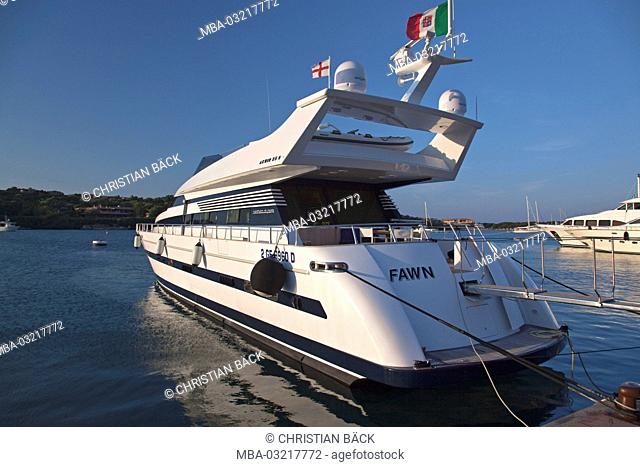 Yacht harbour of Porto Cervo, Costa Smeralda, Sardinia, Italy
