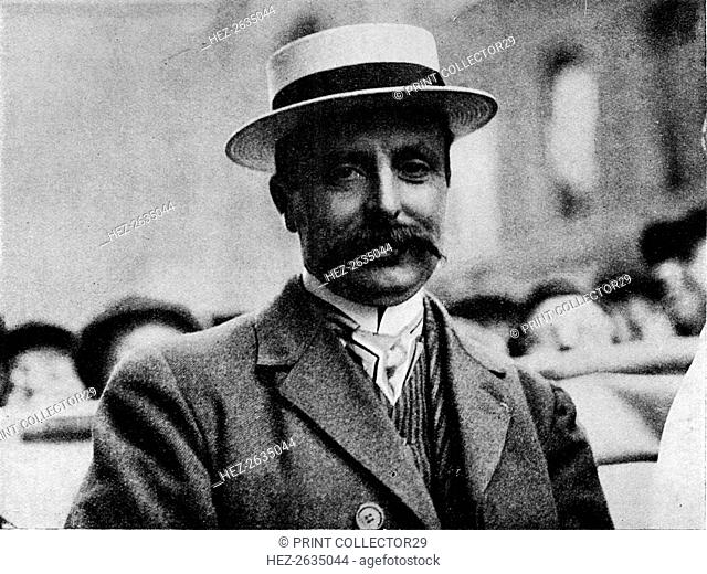 The conqueror of the Channel: Louis Bleriot, 1909 (1933). Artist: Flight Photo