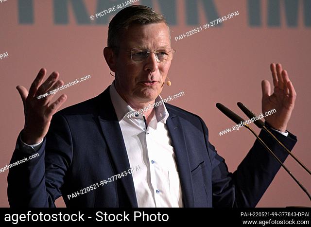 21 May 2022, Bremen: Frank Imhoff, the current president of the Bremen Parliament (the state parliament of the federal state of Bremen) and the CDU's top...
