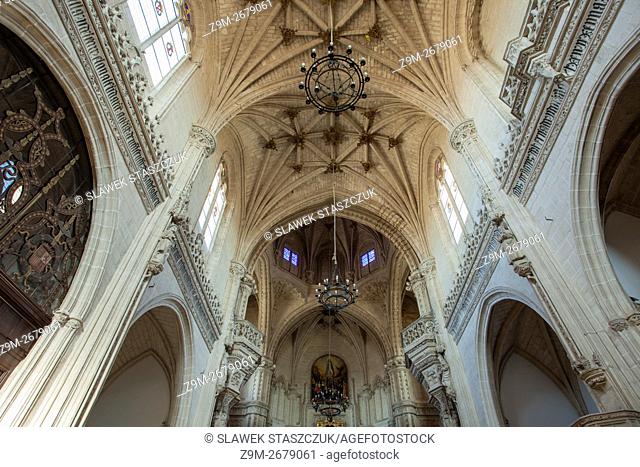 Interior of San Juan de los Reyes church in Toledo, Castilla la Mancha, Spain