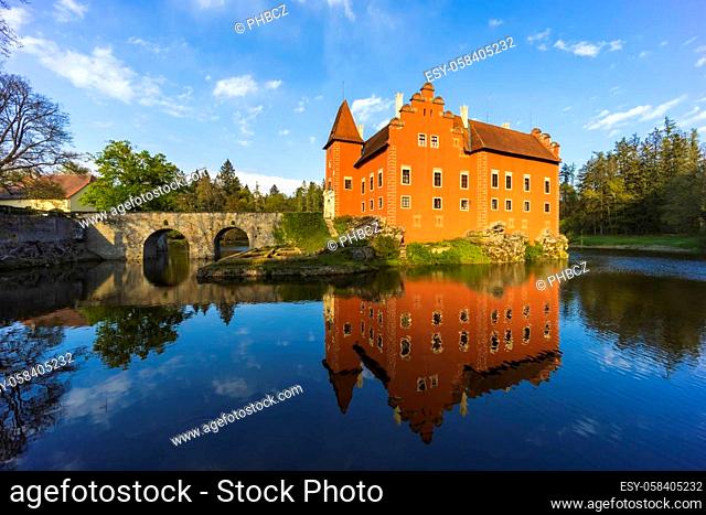 Cervena Lhota castle in Southern Bohemia, Czech Republic