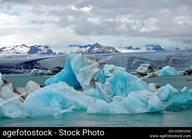 jökulsarlon, island, lagune, gletscher, gletschersee, eisberg, eisberge, landschaft, eis, kalt, see, natur, südküste