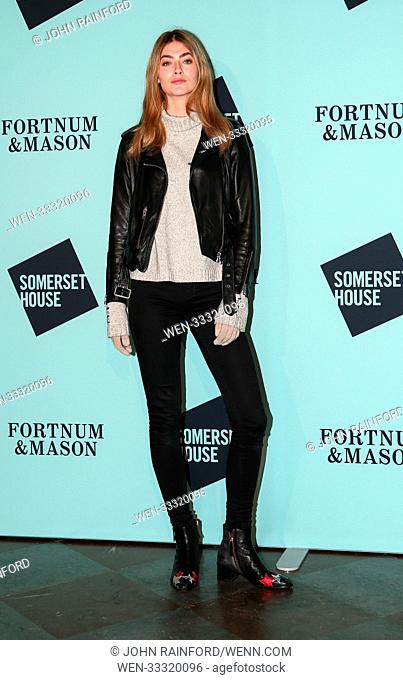 The Skate at Somerset House with Fortnum & Mason Launch Party held at the Somerset House - Arrivals Featuring: Eve Delf Where: London