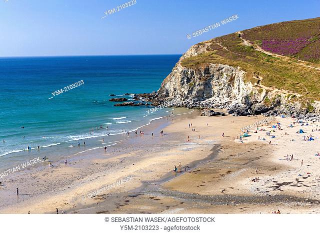 Porth Towan beach, Porthtowan, North Cornwall, England, United Kingdom, Europe
