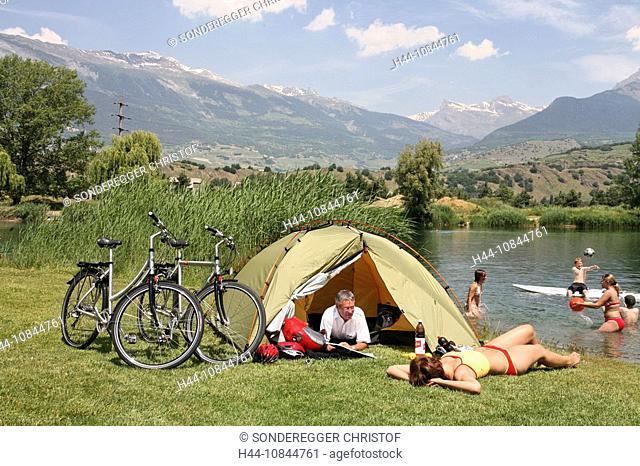 Switzerland, Europe, at Sion, Les Iles, Couple, sports, Bicycle, Bicycles, Bicycling, Cycle, Cyles, Cycling, Biking, T