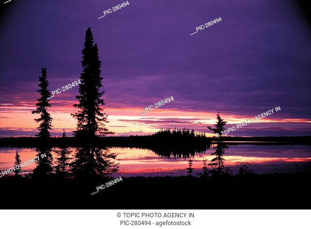 Sunset, Alaska, USA