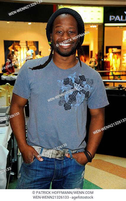 Celebrities attending 'Star Weeks' at Alexa shopping mall. - Jungle Day Featuring: Mola Adebisi Where: Berlin, Germany When: 07 May 2014 Credit: Patrick...