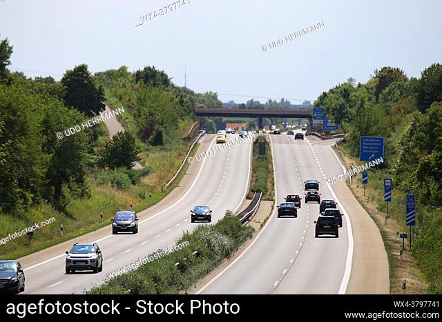 Federal motorway 65 (A 65), Rhineland-Palatinate, Germany (August 03, 2019)