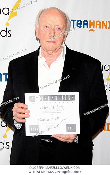 2014 Drama Desk nominees reception at the JW Marriott Essex House - Arrivals Featuring: Peter Maloney Where: New York, New York