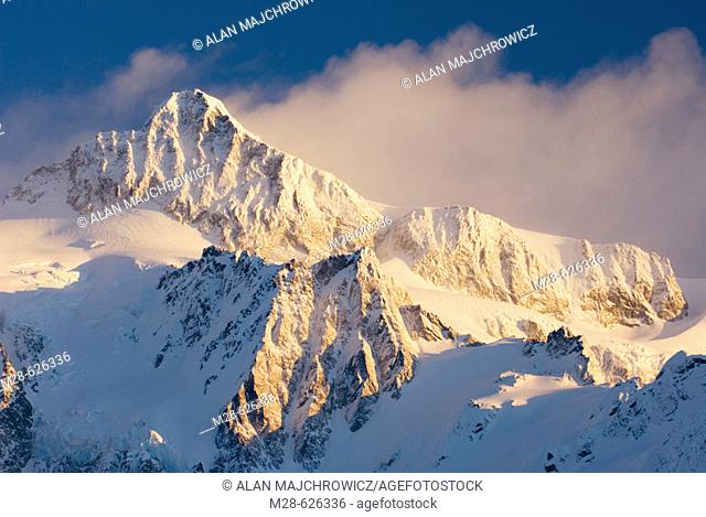 Mount Shuksan in winter, North Cascades. Washington, USA