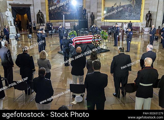 A Lying in Honor event is held on Capitol Hill for Chief Warrant Officer 4 Hershel Woodrow “Woody” Williams in the Rotunda on Thursday, July 14, 2022