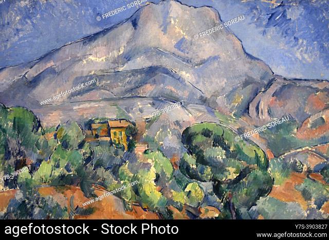Paysage, Montagne Sainte Victoire, Paul Cezanne, Ermitage museum, St Petersbourg, Russia, on display at the exhibition Icons of Modern Art