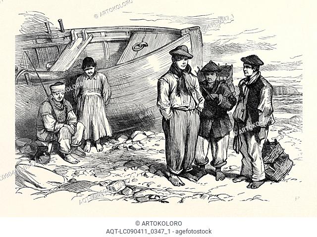 BOYS OF THE CLADDAGH, GALWAY, 1873