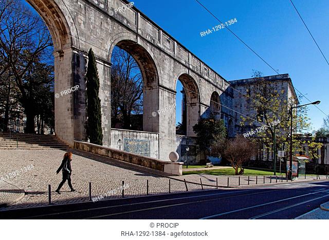Old Aqueduct, Lisbon, Portugal, Europe