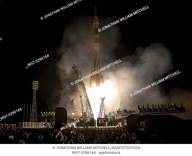 KAZAKHSTAN Baikonur Cosmodrome -- 29 May 2013 -- A Soyuz rocket with Expedition 36/37 Soyuz Commander Fyodor Yurchikhin of the Russian Federal Space Agency...