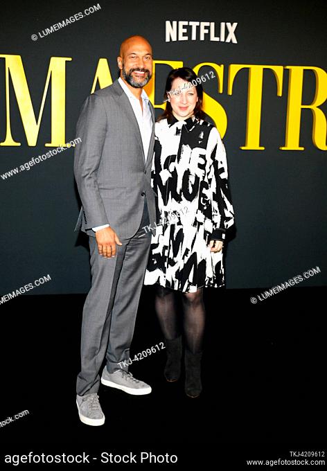 Keegan-Michael Key and Elle Key at the Netflix's 'Maestro' Photo Call held at the Academy Museum in Los Angeles, USA on December 12, 2023