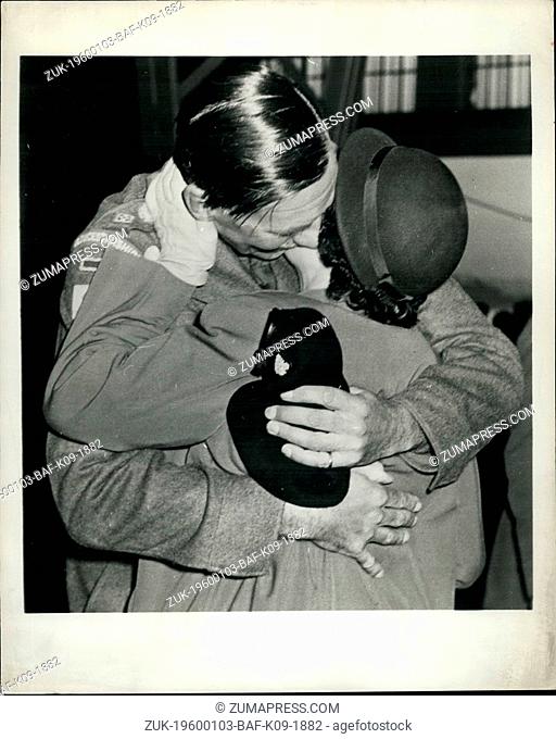 Feb. 24, 1950 - Heroic Commander's Homecoming from Korea Prison: Included in a recent group of 150 released British prisoners of war to arrive home was Lt