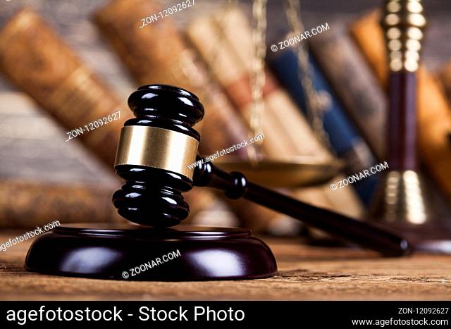 Court gavel, Law theme, mallet of judge